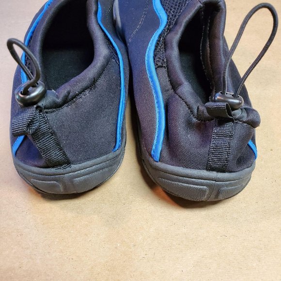 Aqua Shoes Size M (9-10) Black with Blue - Picture 3 of 6